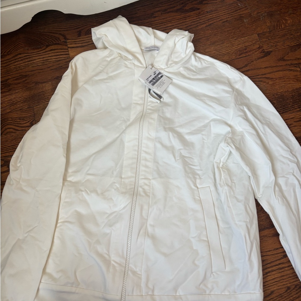 Brunello Cucinelli Cream Hooded Jacket